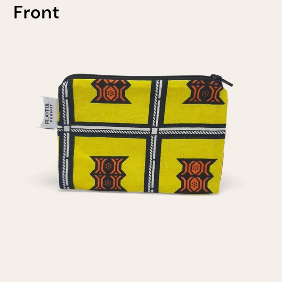 Beautiful African fabric Pouches Make up bag - Picture 2 of 4